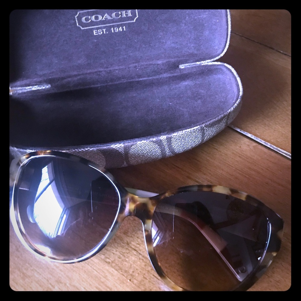 Coach tortoise sunglasses